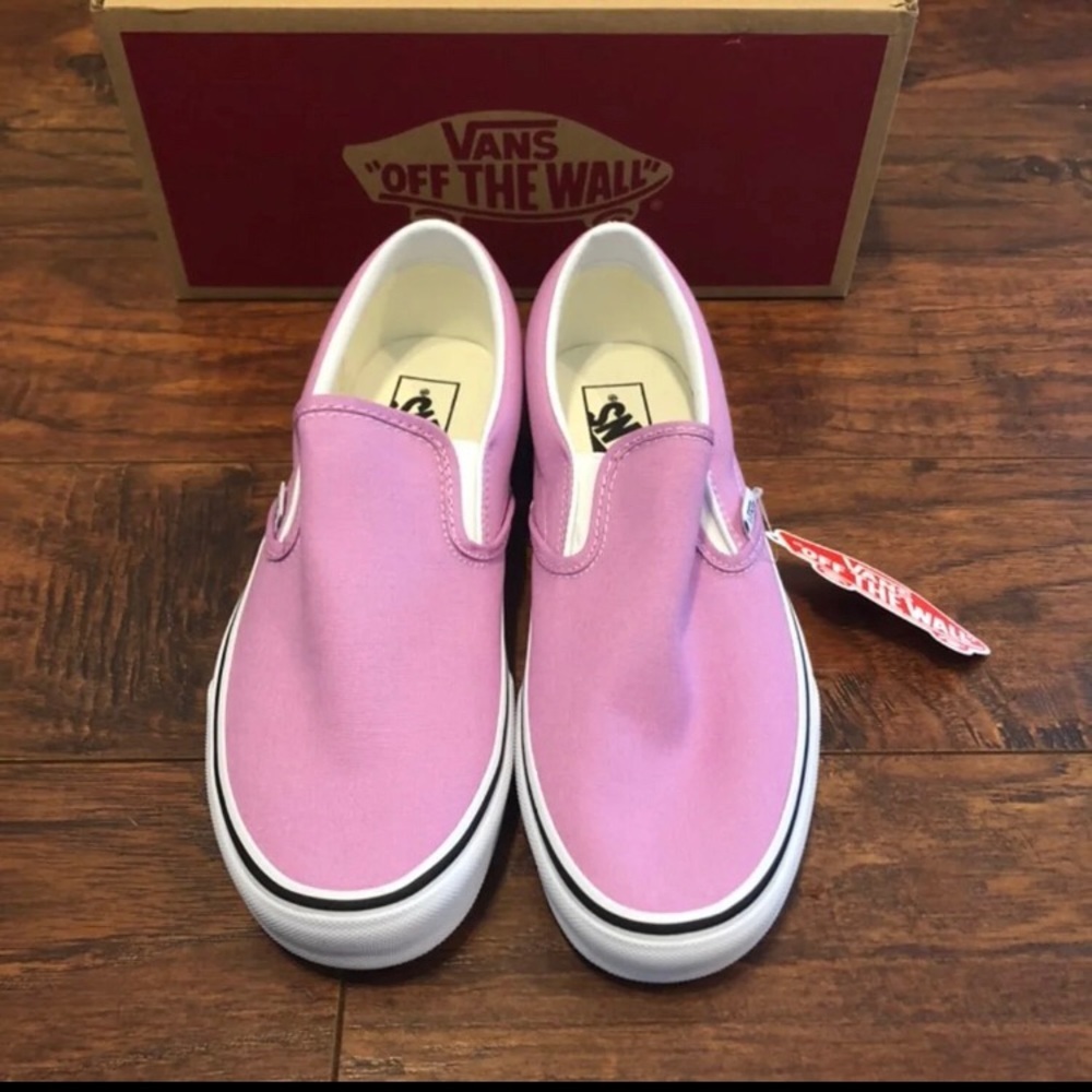 VANS pink slip on shoes sneakers womens skateboarding walking new - Picture 4 of 4